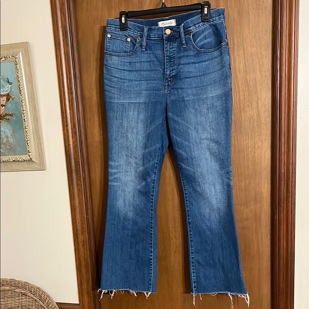Madewell Medium Wash Blue Flare Jeans